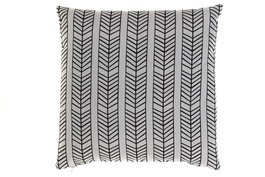 DKD Home Decor Cojín Boho Blanco Negro 43x43 cm Poliester Exterior Resistente