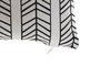 DKD Home Decor Cojín Boho Blanco Negro 43x43 cm Poliester Exterior Resistente