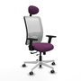 PIQUERAS Y CRESPO Silla de oficina Zulema Morado/Blanco