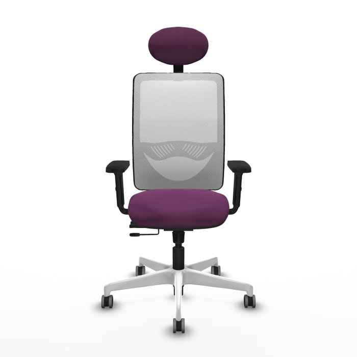 PIQUERAS Y CRESPO Silla de oficina Zulema Morado/Blanco