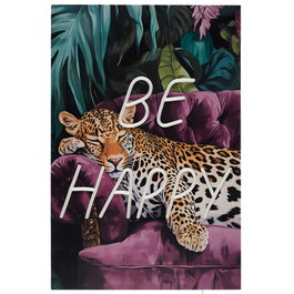 Home Deco Factory Cuadro Neón LED Be Happy 40x60 cm
