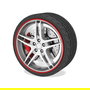 Occ Motorsport Protector de Llantas Rojo OCCDEC012 - 600 x 2 cm, Adhesivo 3M, para Evitar Arañazos de Bordillo, Decorativo