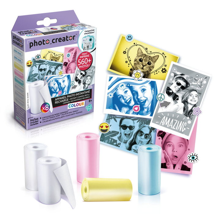 CANAL TOYS Recambio cámara instantánea papel colores Photo Creator CANAL TOYS Recambio cámara instantánea papel colores Photo Creator
