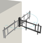 Tooq Soporte de Pared Eléctrico Órbita LPM4381XL-B para TV de 32-75 pulgadas
