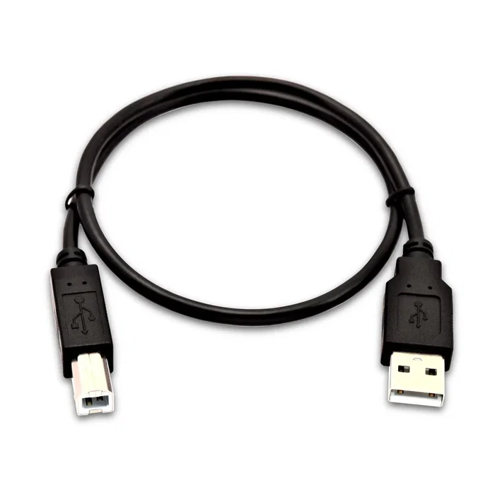 V7 Cable USB V7USB2AB-50C-1E - USB-A Macho a USB-B Macho, 0.5 m, USB 1.0, 480 Mbit/s, Negro