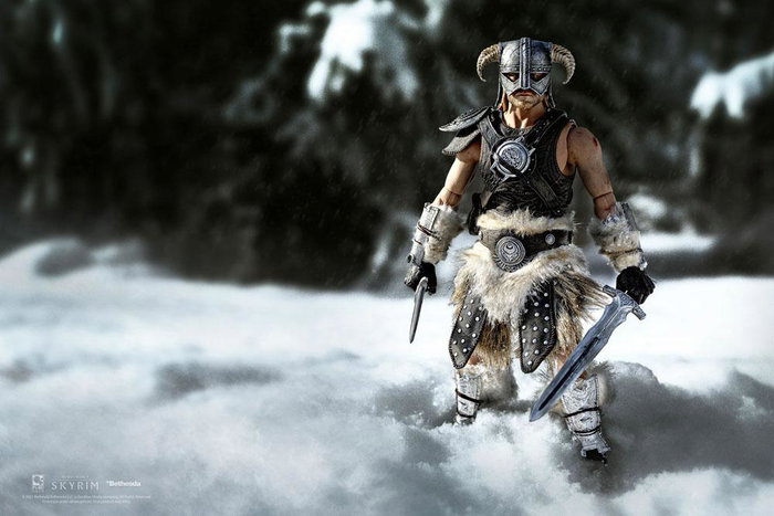 Pure Arts The Elder Scrolls V Skyrim Figura 1/6 Dragonborn Deluxe Edition 32 cm