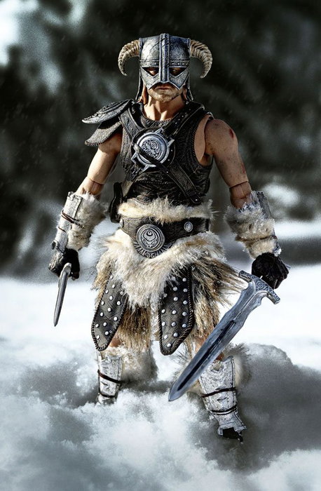 Pure Arts The Elder Scrolls V Skyrim Figura 1/6 Dragonborn Deluxe Edition 32 cm