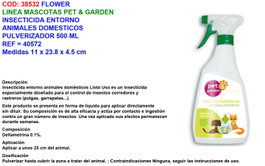 Flower Insecticida Entorno Animal Domest 500 ml