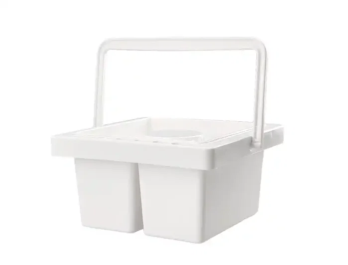 Liderpapel Cubo limpiador de pinceles de plástico con asa transportable 13x13x9 cm Liderpapel Cubo limpiador de pinceles de plástico con asa transportable 13x13x9 cm