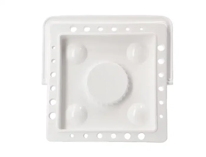 Liderpapel Cubo limpiador de pinceles de plástico con asa transportable 13x13x9 cm Liderpapel Cubo limpiador de pinceles de plástico con asa transportable 13x13x9 cm