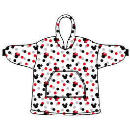 Disney Bata Sudadera Infantil Minnie Coral Talla Única Oversize