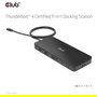 Club3D Thunderbolt4 11-in-1 Docking Station 2 Displays Negro, Thunderbolt 4, 140W, SD