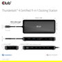 Club3D Thunderbolt4 11-in-1 Docking Station 2 Displays Negro, Thunderbolt 4, 140W, SD