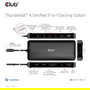 Club3D Thunderbolt4 11-in-1 Docking Station 2 Displays Negro, Thunderbolt 4, 140W, SD