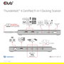 Club3D Thunderbolt4 11-in-1 Docking Station 2 Displays Negro, Thunderbolt 4, 140W, SD