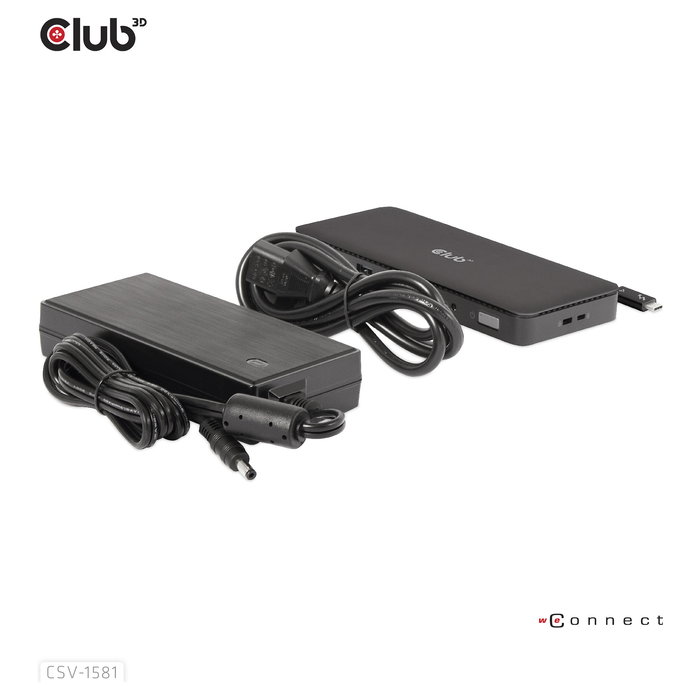 Club3D Thunderbolt4 11-in-1 Docking Station 2 Displays Negro, Thunderbolt 4, 140W, SD