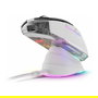 Sharkoon Shark SGM50W Ratón Óptico Gaming Inalámbrico, 6 Botones, 6400 DPI, Interruptor DPI, Iluminación RGB, Blanco y Negro, Mano Derecha