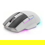 Sharkoon Shark SGM50W Ratón Óptico Gaming Inalámbrico, 6 Botones, 6400 DPI, Interruptor DPI, Iluminación RGB, Blanco y Negro, Mano Derecha