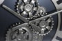 DKD Home Decor Reloj de Pared Metal y Cristal Champán 80x80 cm