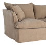 Ixia Sofá 2 plazas beige oscuro tejido