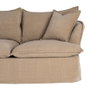 Ixia Sofá 2 plazas beige oscuro tejido