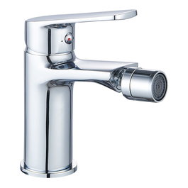 Verhal Grifo Monomando para Bidé Serie Navia, Acabado Cromado, Cuerpo de Latón, Incluye Conexiones Flexibles y Juego de Fijación