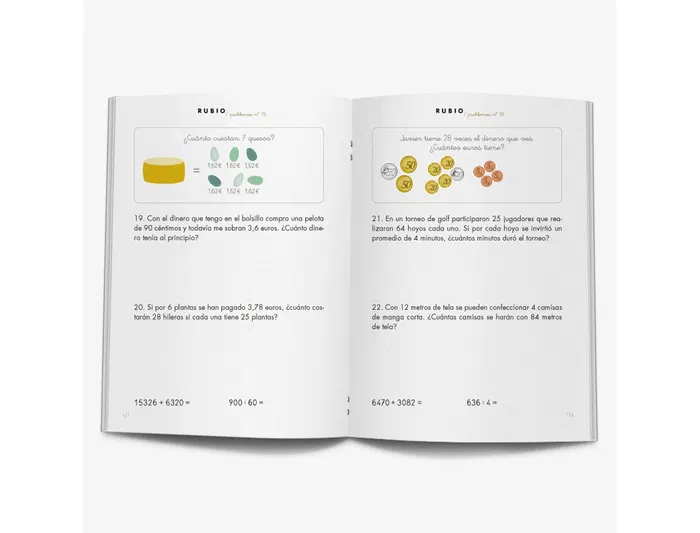 Rubio Cuaderno problemas nº 18 para el desarrollo intelectual del alumno y potenciar enseñanzas