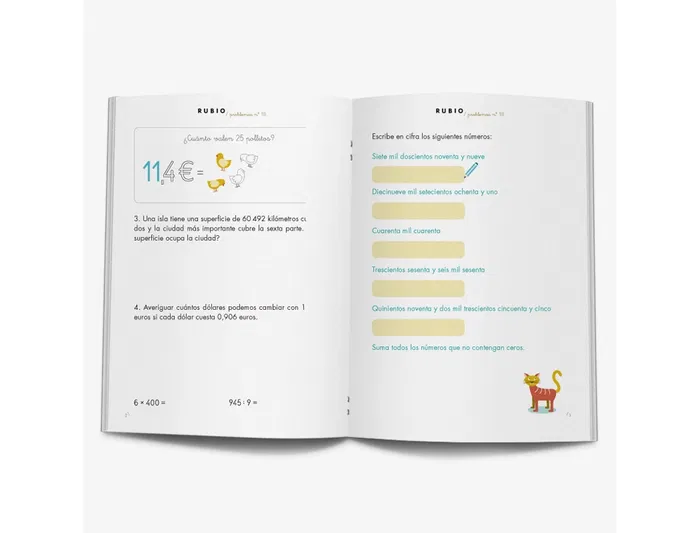 Rubio Cuaderno problemas nº 18 para el desarrollo intelectual del alumno y potenciar enseñanzas