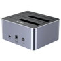 Unitek cloning station 2x sata 2.5" 3.5" usbc 10gb