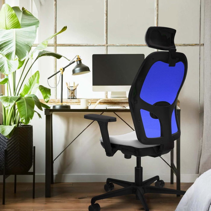 PIQUERAS Y CRESPO Silla de oficina Jorquera con mecanismo Sincro/Traslack Crema y Negro PIQUERAS Y CRESPO Silla de oficina Jorquera con mecanismo Sincro/Traslack Crema y Negro