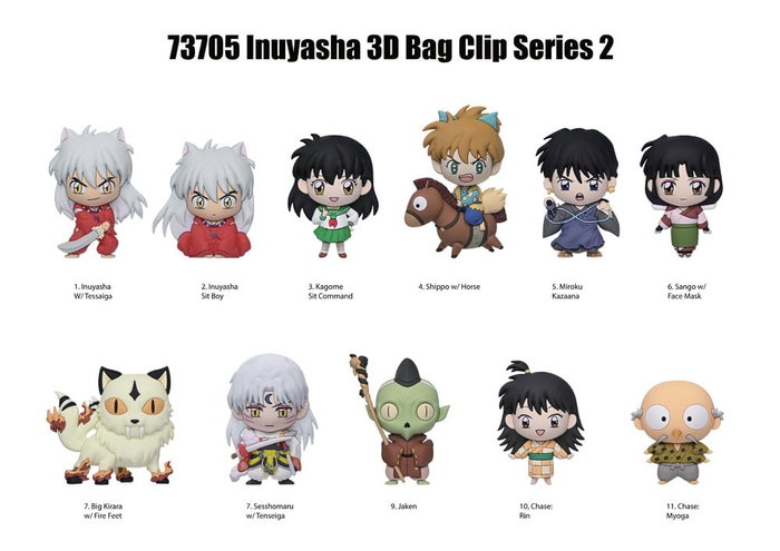 InuYasha 3D Colgantes Peluche Expositor Serie 2 (24) InuYasha 3D Colgantes Peluche Expositor Serie 2 (24)