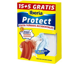 Iberia Protec Toallitas Antidesdeñido Absorbe Colores 20 Unidades