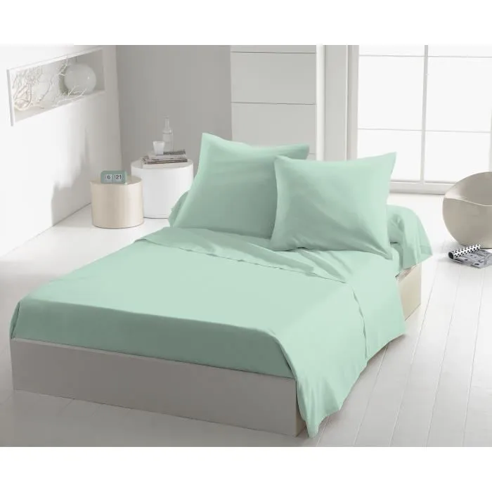 Home Linge Passion HP72084 Juego de 2 Fundas de Almohada Microfibra 82g Verde Agua 63 x 63 cm
