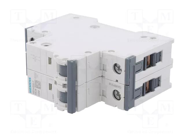 SIEMENS 5SY4220-7 Interruptor magnetotérmico 2 polos 20A 10kA