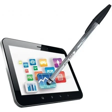 Bolígrafo de Tinta de Aceite Bic Cristal Stylus 926386/ para Pantallas Táctiles/ Azul