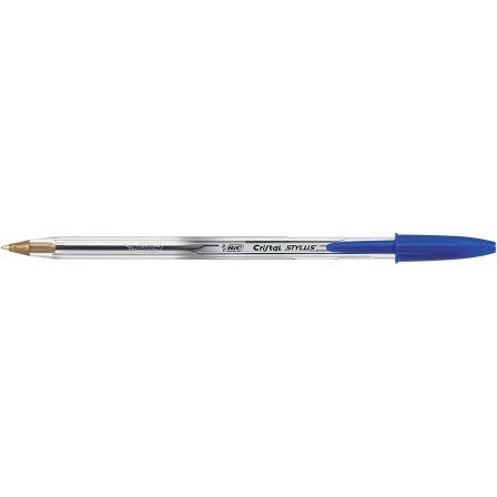 Bolígrafo de Tinta de Aceite Bic Cristal Stylus 926386/ para Pantallas Táctiles/ Azul