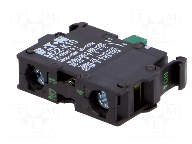 Eaton M22-K10 Elemento de contacto 1S con montaje frontal por tornillo 216376