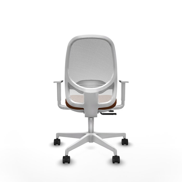 PIQUERAS Y CRESPO Silla de oficina Cilanco con mecanismo Sincro/Traslack Marrón y Blanco