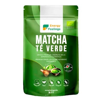 Energy Feelings Té Verde Matcha en Polvo Ecológico 100g - Cultivado en Japón, Kagoshima - Producto Vegano Energy Feelings Té Verde Matcha en Polvo Ecológico 100g - Cultivado en Japón, Kagoshima - Producto Vegano