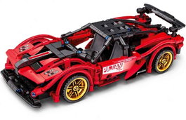 Jugatoys - jugabricks Coche Construcción retrofricción escala 1:18