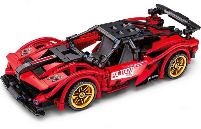 Jugatoys - jugabricks Coche Construcción retrofricción escala 1:18 Jugatoys - jugabricks Coche Construcción retrofricción escala 1:18
