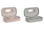 DKD Home Decor Joyero PU con Espejo Satinado - Surtido de 2 unidades