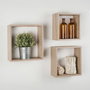 Moblekit Set de 3 Estantes Flotantes SVEN Oak