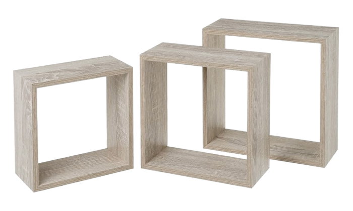 Moblekit Set de 3 Estantes Flotantes SVEN Oak Moblekit Set de 3 Estantes Flotantes SVEN Oak