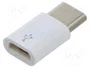 RASPBERRY PI Adaptador Micro USB (F) a USB-C (M) Blanco