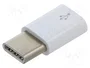 RASPBERRY PI Adaptador Micro USB (F) a USB-C (M) Blanco