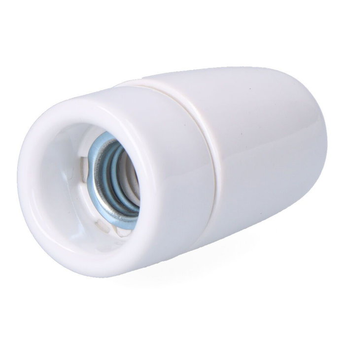F-Line Portalámparas Cerámico Vintage E14 Blanco Ø35 x 60 mm 60W 250V Retractilado F-Line Portalámparas Cerámico Vintage E14 Blanco Ø35 x 60 mm 60W 250V Retractilado