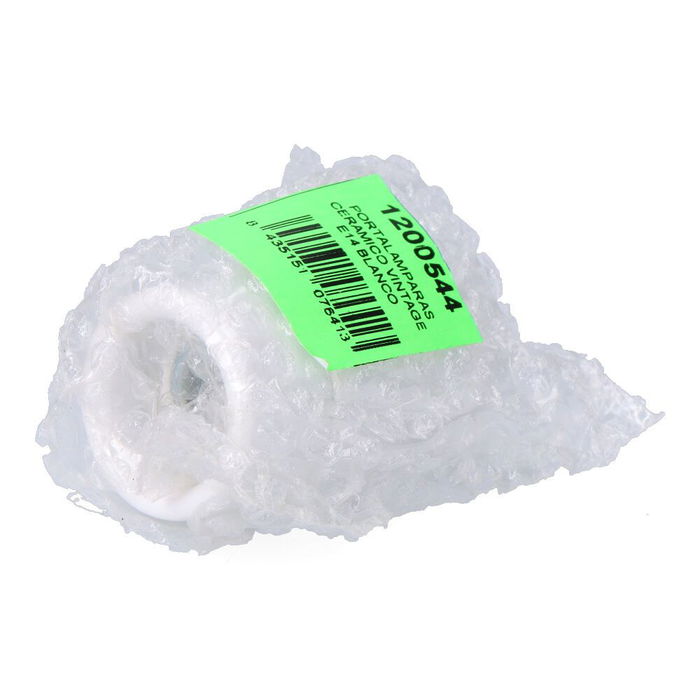 F-Line Portalámparas Cerámico Vintage E14 Blanco Ø35 x 60 mm 60W 250V Retractilado F-Line Portalámparas Cerámico Vintage E14 Blanco Ø35 x 60 mm 60W 250V Retractilado