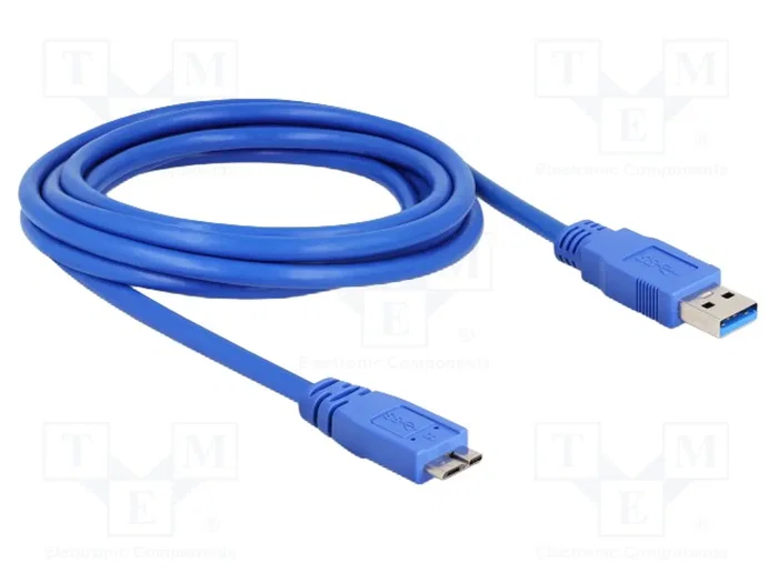 Sonstige Cable DeLOCK Micro USB 3.0 de 3m Azul Sonstige Cable DeLOCK Micro USB 3.0 de 3m Azul