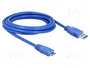 Sonstige Cable DeLOCK Micro USB 3.0 de 3m Azul